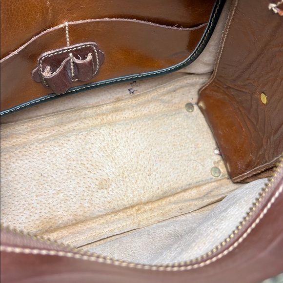 Brahmin Vintage Elegant Brown Leather Handbag - Picture 11 of 11